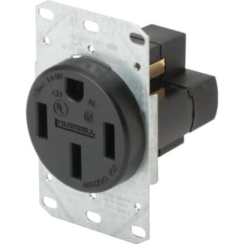 Image for Hubbell® 50 Amp 125/250 Volt Grounding Duplex Outlet Standard (Black) from HD Supply