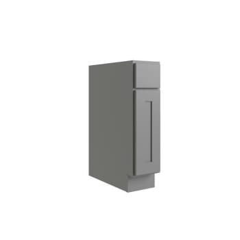 Image for CNC Cabinetry Luxor 1-Door Base Cabinet, Left Hinge, 9"W, Shaker Misty Grey from HD Supply