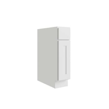 Image for Cnc Cabinetry Luxor 15" Base Cabinet, 1 Pull Out, Right Hinge, Shaker White from HD Supply