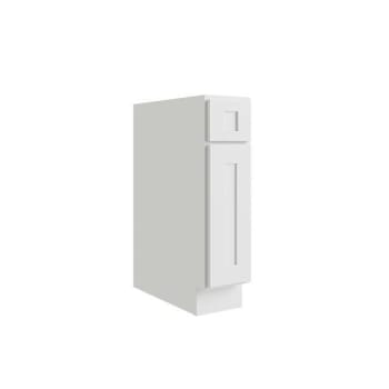 Image for CNC Cabinetry Luxor 1-Door Base Cabinet, 5-Pc, Right, 9"W, Shaker White from HD Supply