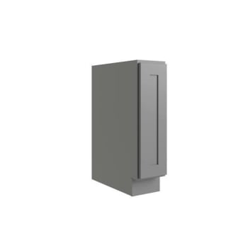 Image for Cnc Cabinetry Luxor 1-Door Base Cabinet, Full Height, Right 9" Shaker Misty Grey from HD Supply