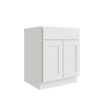 Image for Cnc Cabinetry Luxor 36" Handicap Removable Sink Base Cabinet, Shaker White from HD Supply