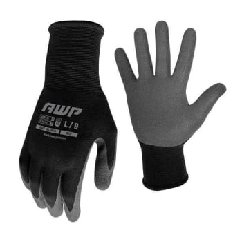 Image for Awp Precision Grip Gloves Blk/gry Large from HD Supply