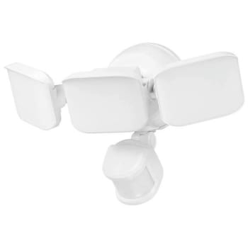 Globe Electric Solar Motion Led Triple Head Wht 2500lm 4k 180d 50ft 10ft Cord