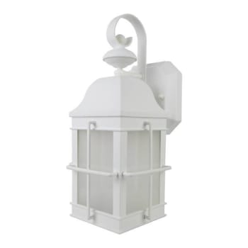 Image for Liteco Stagecoach Wall Fixture With Photocell And Motion Sensor, White from HD Supply