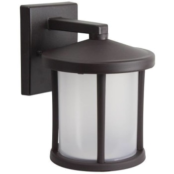 Liteco Horizon Wall Fixture With Photocell And Motion Sensor, Bronze