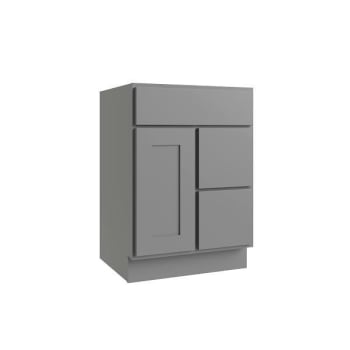 Image for Cnc Cabinetry Luxor 2-Door Vanity Cabinet, 24"wx34.5"hx21"d, Shaker Misty Grey from HD Supply