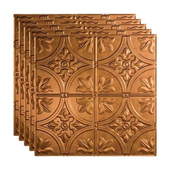 Image for Fasade 2'x2' Traditional #2 Lay Ceiling Panel, Antique Bronze, Package Of 5 from HD Supply