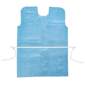 Graham Medical Blue Tissue Exam Gown 30" X 42" Case Of 50