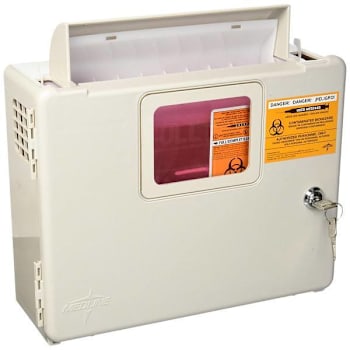 Cardinal Health™ Monoject™ Wall Mount Locking Sharps Container