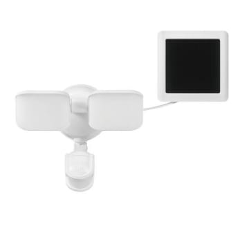Image for Globe Electric Solar Motion Led Twin Head White 1100lm 4k 180d50ft 10ft Cord from HD Supply