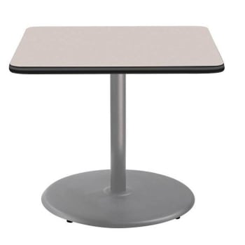 National Public Seating Café Table 36" Sq X 30"H Core/T-Mold Grey Nebula