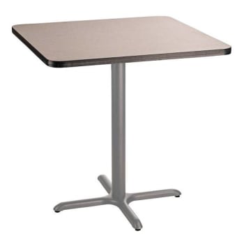 National Public Seating Café Table 36" Sq X 36"H  Core/T-Mold Grey Nebula