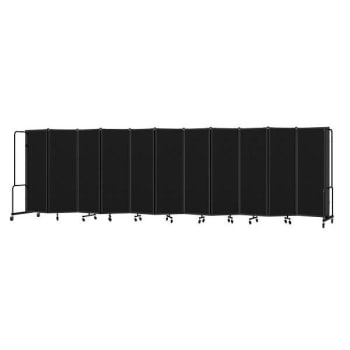 Image for National Public Seating Room Divider 6'h 11 Sections Black Panel from HD Supply