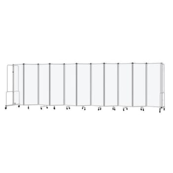 Image for National Public Seating Room Divider 6'h 11 Sections Frosted Panels Grey from HD Supply