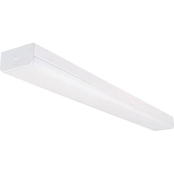 Image for Satco Led 4ft Wide Strip Light 40w 5000k White Finish Knockout/emergency Back Up from HD Supply