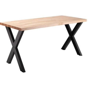 Image for National Public Seating Collaborator Table 30" X 60" X 30" Butcherblock Top from HD Supply
