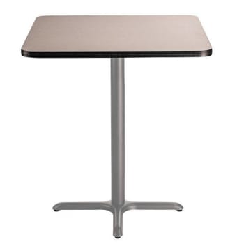 National Public Seating Café Table 36" Sq X 42"H  Core/T-Mold Grey Nebula