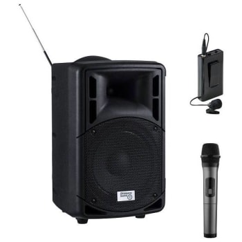 Image for Oklahoma Sound 40 Watt Wireless Pa System With Wireless Tie Clip Mic from HD Supply