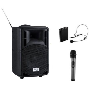 Image for Oklahoma Sound 40 Watt Wireless Pa System With Wireless Headset Mic from HD Supply