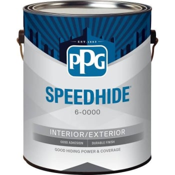 Ppg Architectural Finishes Speedhide® Int Latex Low Sheen Paint, White, 1 Gallon