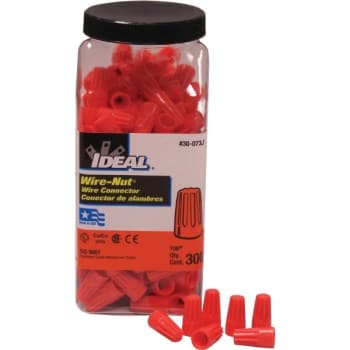 Image for Ideal 73B Wire-Nut 12 to 20 Gauge Wire Connector (300-Pack) (Orange) from HD Supply