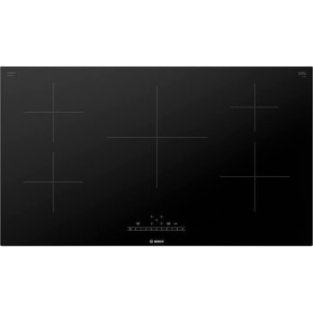 Bosch 500 Series 36 Inch Induction Cooktop In Black With 5 Speed Boost Elements