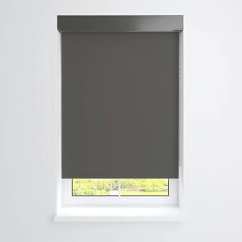 Image for Fabtex® Manual Roller Shade For Windows 12"-24"W x 84"H Blackout Raven from HD Supply