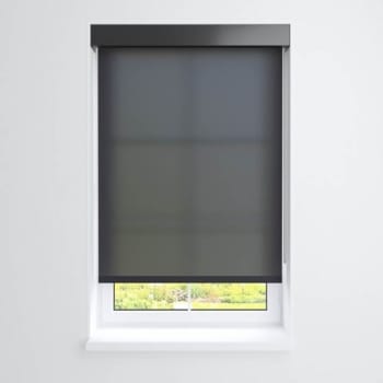 Image for Fabtex® Manual Roller Shade For Windows 12"-24"W x 60"H 1% Ebony from HD Supply