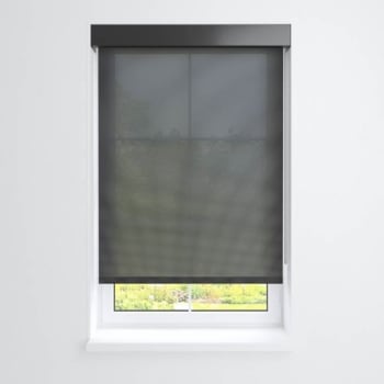 Image for Fabtex® Manual Roller Shade For Windows 24"-36"W x 84"H 5% Ebony from HD Supply