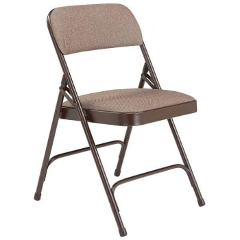 Image for National Public Seating® 2200 Series Folding Chair, Fabric, Walnut, Package Of 4 from HD Supply