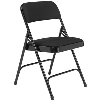 Image for National Public Seating® 2200 Series Folding Chair, Fabric, Black, Package Of 4 from HD Supply