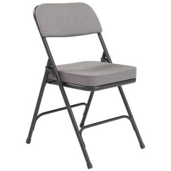 Image for National Public Seating® 3200 Series Folding Chair, Fabric, Gray, Package Of 2 from HD Supply