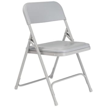Image for National Public Seating® 800 Series Plastic Folding Chair, Gray, Package Of 4 from HD Supply