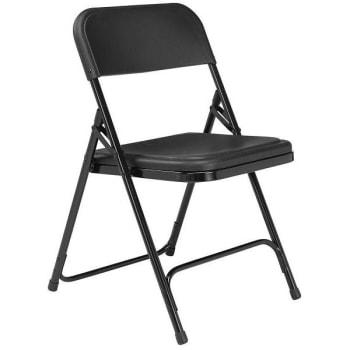 Image for National Public Seating® 800 Series Plastic Folding Chair, Black, Package Of 4 from HD Supply