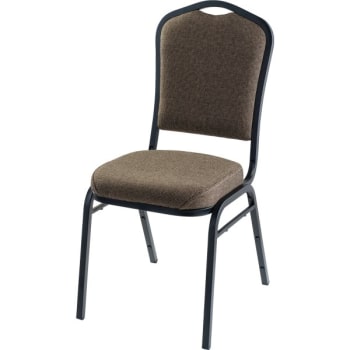 National Public Seating® 9350 Series Fabric Stack Chair, Taupe, Package Of 4