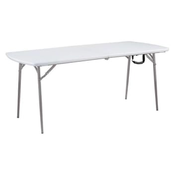 Image for National Public Seating Lightweight Fold-In-Half 6' Banquet Table from HD Supply