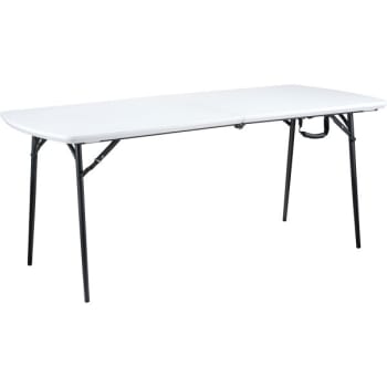 National Public Seating Lightweight Fold-In-Half 6' Banquet Table