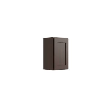 Image for Cnc Cabinetry Luxor 1-Door Wall Cabinet, 15"w X 24"h X 12"d, Shaker Espresso from HD Supply