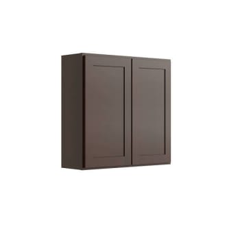 Image for Cnc Cabinetry Luxor 2-Door Wall Cabinet, 39"w X 30"h X 12"d, Shaker Espresso from HD Supply