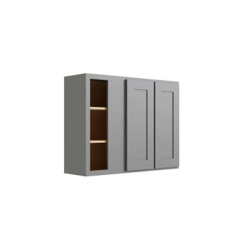 Image for Cnc Cabinetry Luxor Blind Wall Cabinet, 39"w X 30"h X 12"d, Shaker Misty Grey from HD Supply