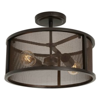 Image for AFX® Austin 14 In. Med Base Semi-Flush Bronze 120v from HD Supply