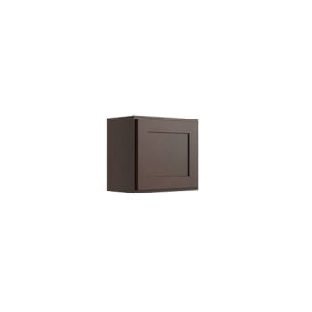 Image for Cnc Cabinetry Luxor 1-Door Wall Cabinet, 21"w X 18"h X 12"d, Shaker Espresso from HD Supply