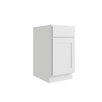 Image for CNC Cabinetry Luxor Waste Basket Cabinet, 15"W X 24"D, Shaker White from HD Supply