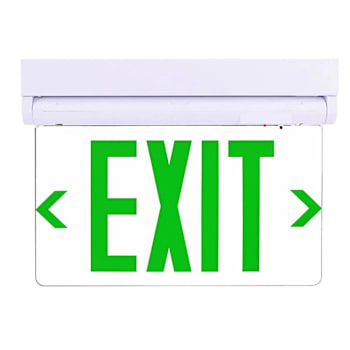 Image for Ledone 3.5w 120-347 Volt Integrated Led Clear And Green Exit Sign from HD Supply