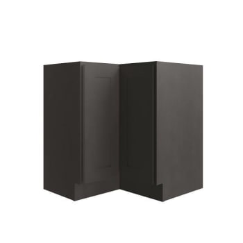 Image for Cnc Cabinetry Luxor 36" Lazy Susan Corner Cabinet, Ada, Left Hinge, Smoky Grey from HD Supply