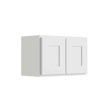 Image for CNC Cabinetry Luxor 2-Door Wall Cabinet, 39"W X 18"H X 12"D, Shaker White from HD Supply