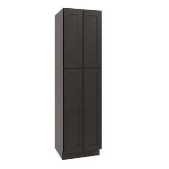 Image for Cnc Cabinetry Luxor Utility Cabinet, 3 Pull Out, 24"w X 90"h, Shaker Smoky Grey from HD Supply