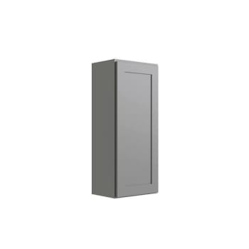 Cnc Cabinetry Luxor 1-Door Wall Cabinet, 12"w X 42"h X 12"d, Shaker Misty Grey