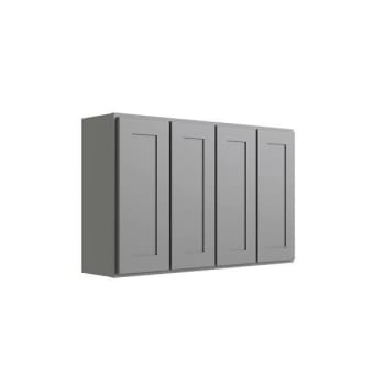 Image for Cnc Cabinetry Luxor 4-Door Wall Cabinet, 54"w X 30"h X 12"d, Shaker Misty Grey from HD Supply